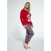 Kép 2/4 - Cornette 671/348 Snowman mintás női hosszú pizsama