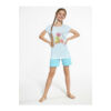Kép 1/4 - Cornette 788/97 Macaron mintás lányka pizsama
