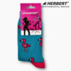 Kép 2/3 - Herbert flamingó mintás felnőtt bokazokni