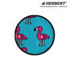 Kép 3/3 - Herbert flamingó mintás felnőtt bokazokni