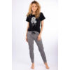 Kép 1/4 - Muzzy fekete-fehér mintás női pizsama