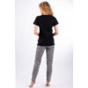 Kép 2/4 - Muzzy fekete-fehér mintás női pizsama