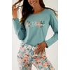Kép 1/5 - Muzzy Bloom mintás hosszú női pizsama