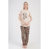 Kép 1/5 - Vienetta 404129 Ocelot mintás női pizsama