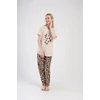 Kép 4/5 - Vienetta 404129 Ocelot mintás női pizsama