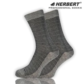 Herbert cikk-cakk mintás férfi bokazokni