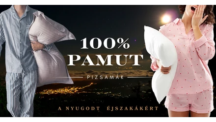 100% pamut pizsama - A tökéletes, nyugodt éjszakákhoz