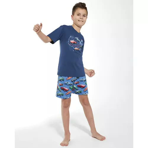 Cornette 789/103 Route 66 mintás rövid fiú pizsama