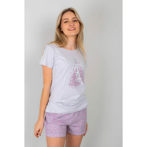 Muzzy Paris mintás rövid női pizsama