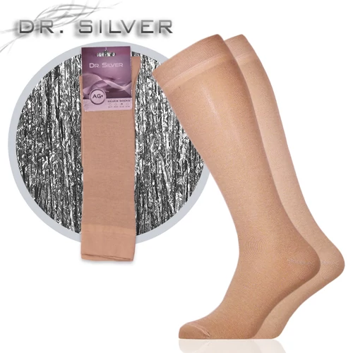 Dr.Silver térd ezüst zokni