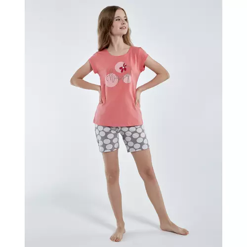 Cornette 788/100 Happy mintás rövid lány pizsama