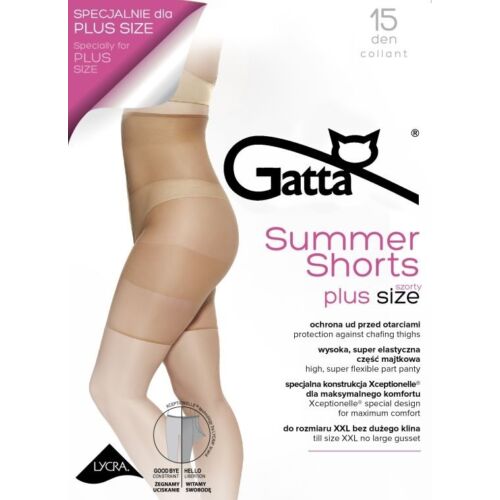 15 den Gatta Summer Shorts plus size alakformáló short