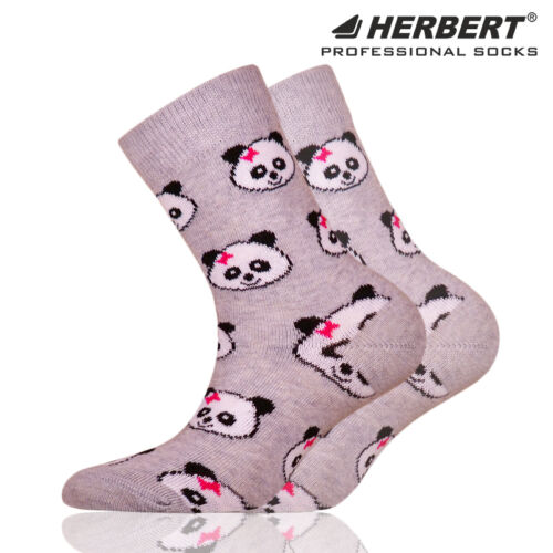 Herbert gyerek bokazokni lányos panda mintával