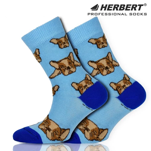 Herbert bulldog mintás gyerek bokazokni
