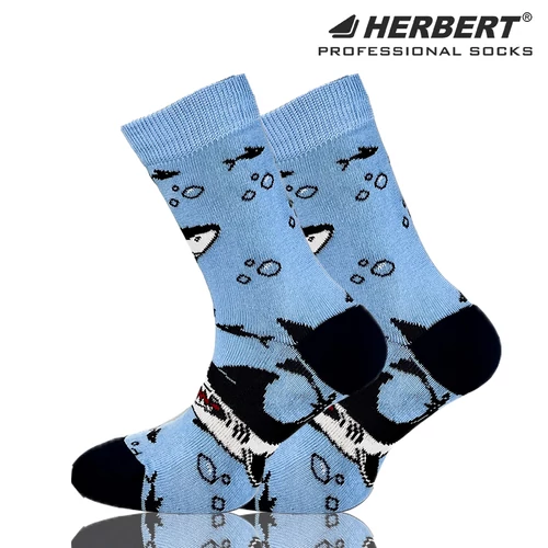 Herbert cápa mintás gyerek bokazokni